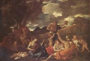 Poussin, The Andrians Known as the Great Bacchanal with Woman Playing a Lute (mk05)